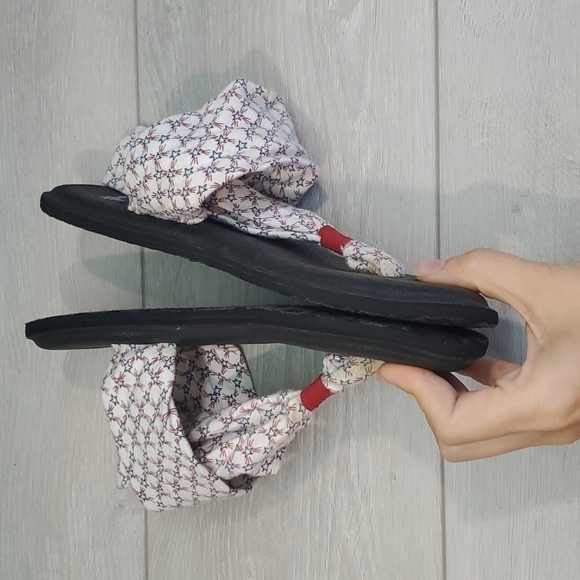 Sanuk Women Yoga Flip Flop Comfort Sandals Flats shoes sz 8 - Picture 4 of 9